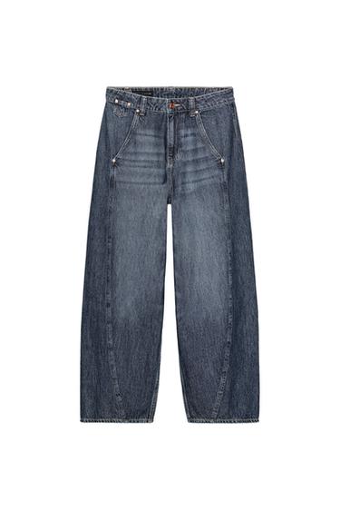 Z1975 BALLOON SEAM JEANS - Blue by Zara