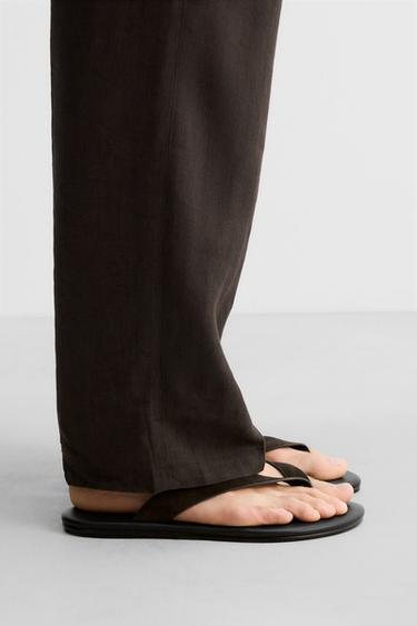 LIMITED EDITION LEATHER SANDALS - Black by Zara - Image 0