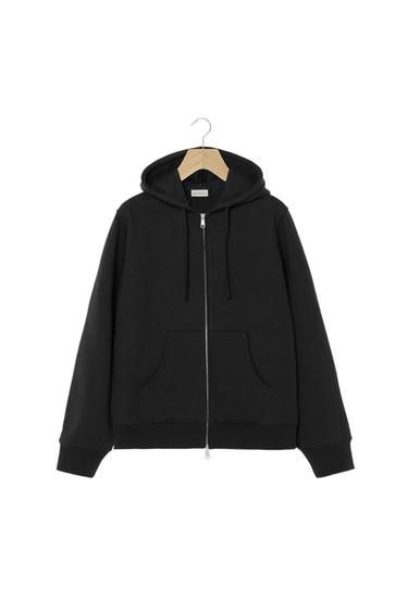 HEAVYWEIGHT HOODED ZIP-UP SWEATSHIRT ORIGINS - Black by Zara