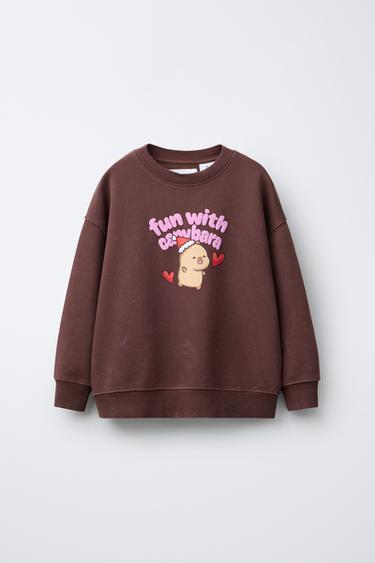 CAPYBARA CAPYFUN © PRINTED SWEATSHIRT - Brown by Zara