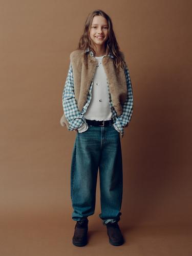 SEQUIN RIB T-SHIRT - White by Zara