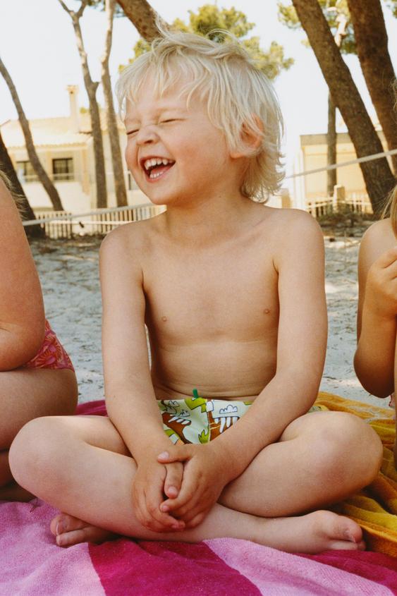 1-6 YEARS/ DINOSAUR SWIM SHORTS - Green by Zara - Image 0