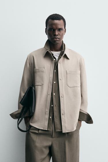 EASY CARE TEXTURED SHIRT - Sand by Zara