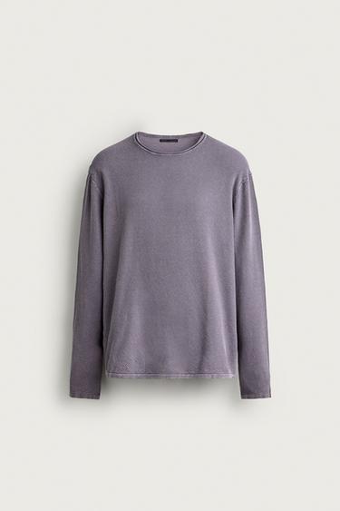WASHED TEXTURED RELAXED FIT JUMPER - 683 by Zara