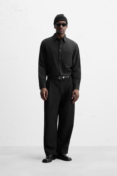SOFT COTTON SHIRT - Black by Zara - Image 0