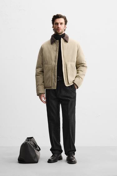 MATCHING COLLAR JACKET - Beige by Zara - Image 0