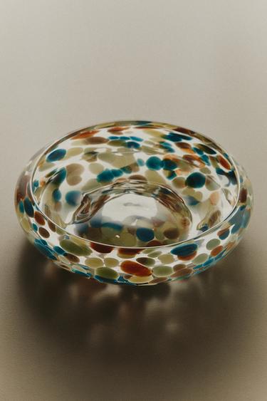 COLOURFUL DOTTED CENTREPIECE - Sand / Blue by Zara