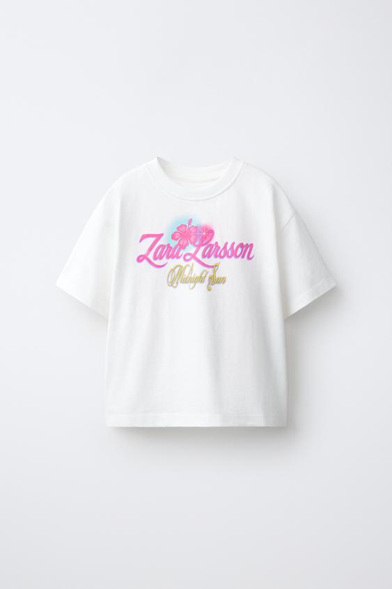 ZARA LARSSON © T-SHIRT - White by Zara - Image 0