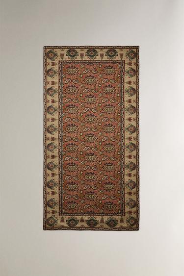 REVERSIBLE COTTON RUG - Multicoloured by Zara