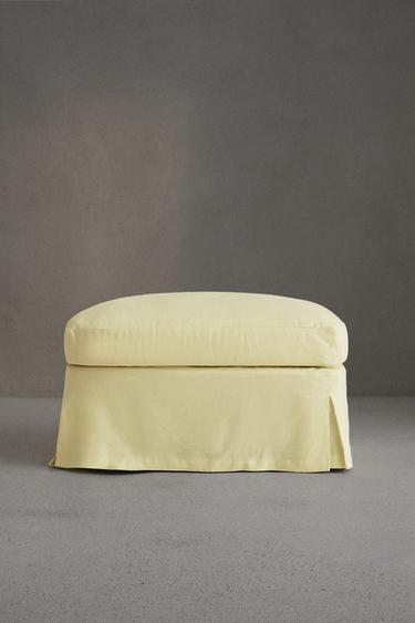 FOOTSTOOL 01 - Light yellow by Zara