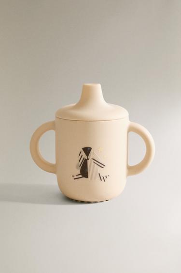 CHILDREN'S RABBIT SILICONE LEARNING CUP - Multicoloured by Zara