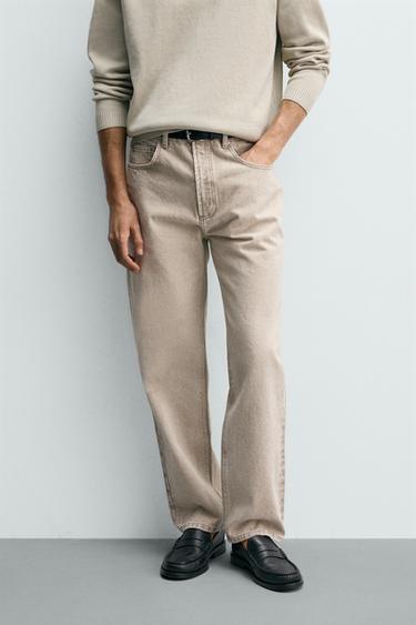 ORIGINS STRAIGHT ANKLE FIT JEANS - Light grey by Zara