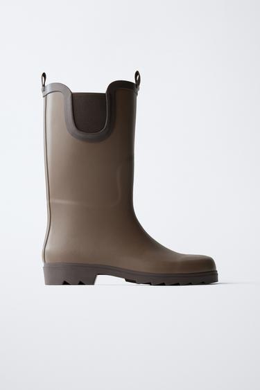 TALL WELLIES - Brown by Zara