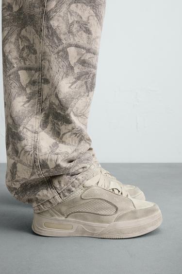 DISTRESSED CHUNKY TRAINERS - Bone White by Zara - Image 0