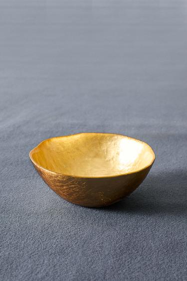 GOLDEN GLASS BOWL - Gold by Zara