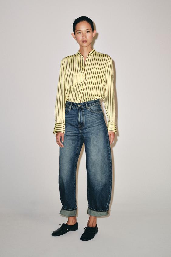 ZW COLLECTION STRIPED POCKET SHIRT - Yellow by Zara - Image 0