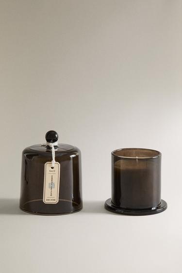 (140 G) CÈDRE ÉPICÉ SCENTED CANDLE - Dark beige by Zara