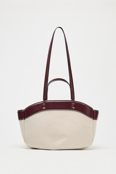 CANVAS TOTE BAG - Ecru by Zara - Image 0
