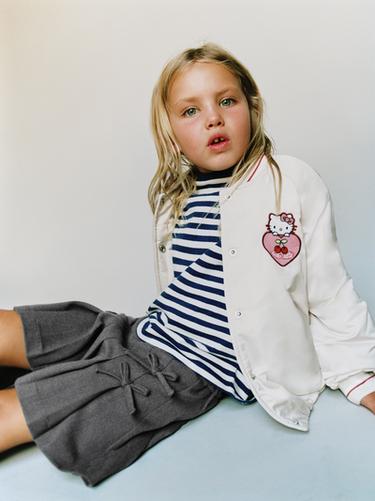 HELLO KITTY © SANRIO BOMBER JACKET - Ecru by Zara