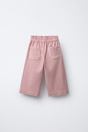WAVY TRIM CULOTTES - Pink by Zara