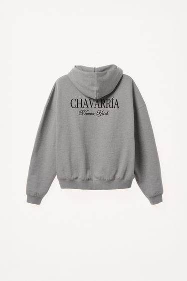 WILLY CHAVARRIA X ZARA RELAXED FIT HOODIE - Grey marl by Zara