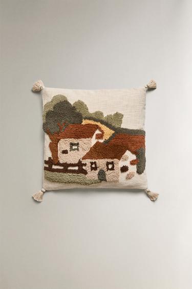 TUFTING CUSHION COVER - Green by Zara - Image 0