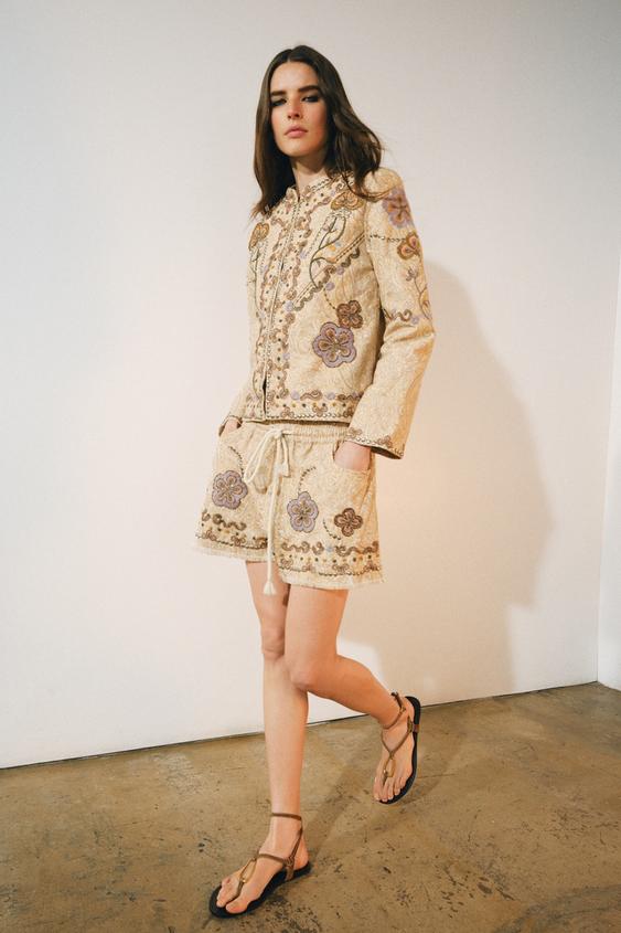 ZW COLLECTION EMBROIDERED JACKET - Multicoloured by Zara - Image 0