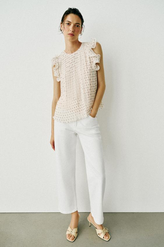 JEANS Z1975 STRAIGHT HIGH-WAIST - White by Zara - Image 0
