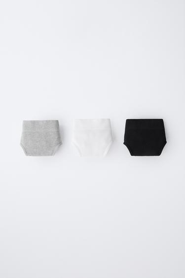 8-14 YEARS/ THREE-PACK OF SEAMLESS BRIEFS - Black by Zara - Image 0