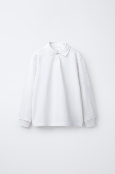BASIC PIQUÉ POLO SHIRT - White by Zara
