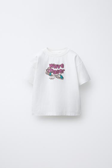 SLOGAN PRINT T-SHIRT - Ecru by Zara - Image 0