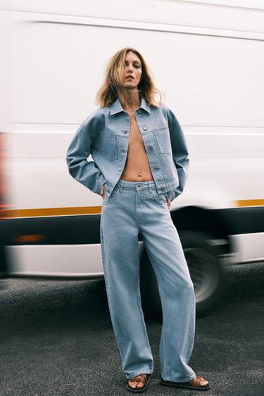 ZW COLLECTION POCKET JACKET - Light blue by Zara - Image 0