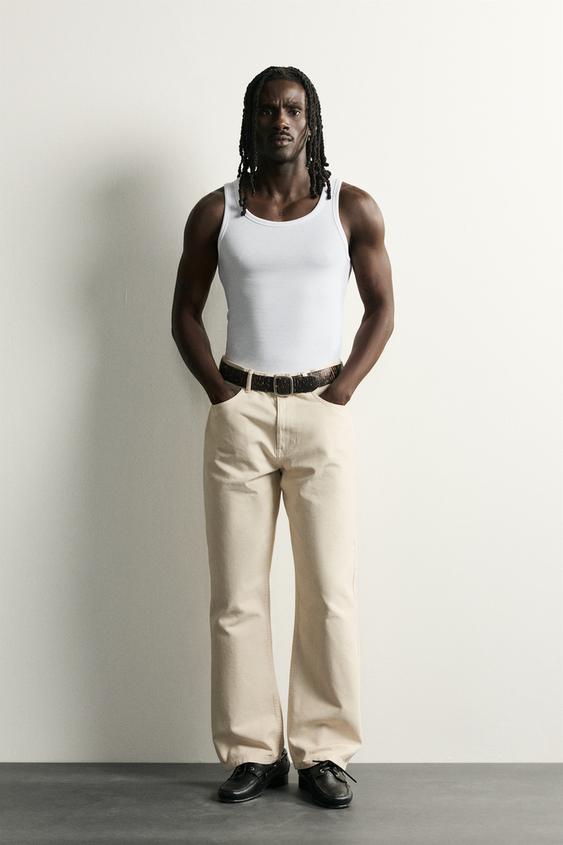 LOOSE FIT TROUSERS - Ecru by Zara - Image 0