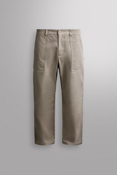 TAPERED FIT CLIMBING TROUSERS - Mid-ecru by Zara