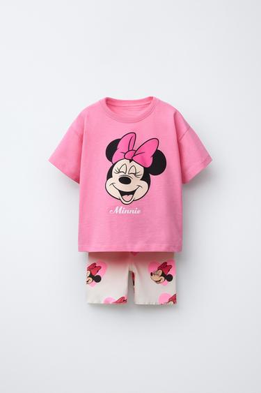 MINNIE MOUSE © DISNEY T-SHIRT AND CYCLING LEGGINGS SET - Pink by Zara - Image 0