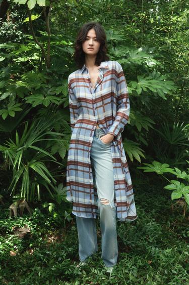 RAMIE SHIRT DRESS ZW COLLECTION - Light blue by Zara