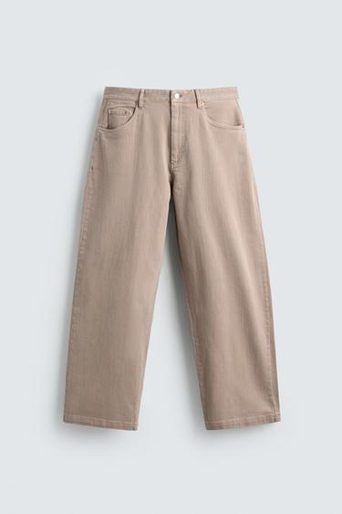 RELAXED FIT TROUSERS - Pale pink by Zara