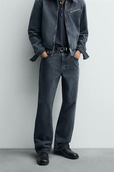 LIMITED EDITION FLARE FIT JEANS - Midnight blue by Zara