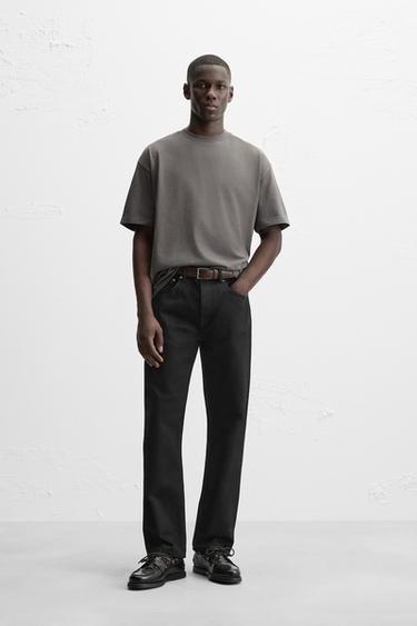 BASIC HEAVYWEIGHT T-SHIRT - Anthracite grey by Zara