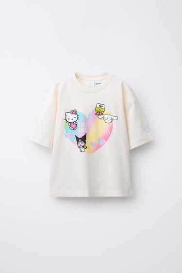 HELLO KITTY AND FRIENDS © SANRIO T-SHIRT - Ecru by Zara