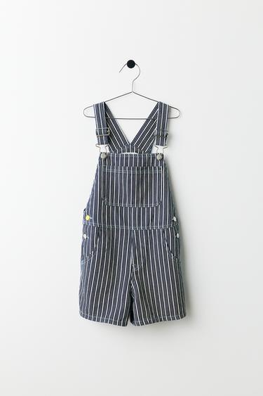 PENN © STRIPED SHORT DUNGAREES - Stripes by Zara