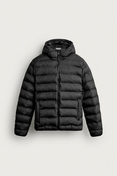 LIGHTWEIGHT WATER-REPELLENT PADDED JACKET - Black by Zara