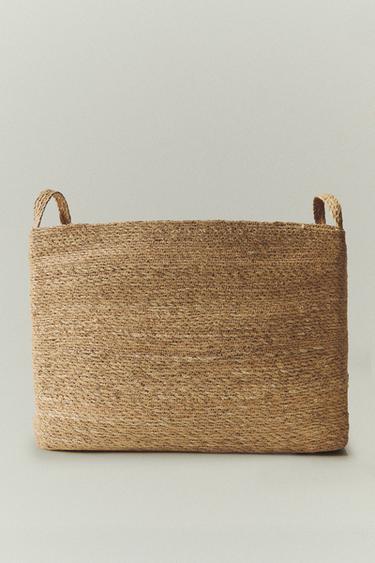 RECTANGULAR SEAGRASS BASKET - Brown by Zara