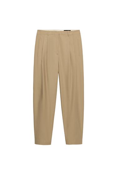 ZW COLLECTION LIMITED EDITION DARTED TROUSERS - Sand by Zara