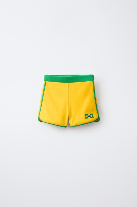BRAZIL CROPPED LEGGINGS - Yellow by Zara - Image 0