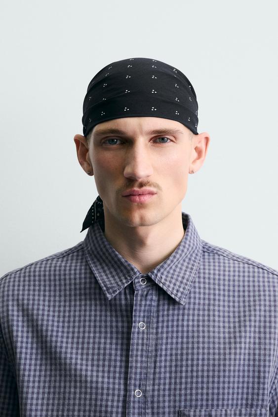 PAISLEY PRINT BANDANA - Black by Zara - Image 0