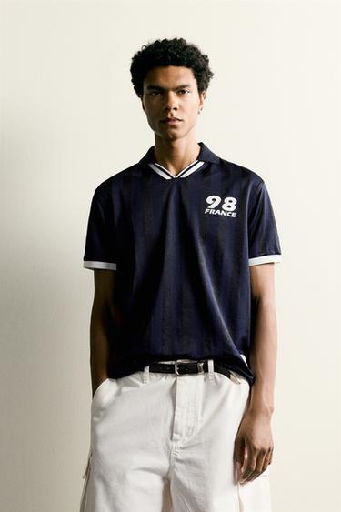FRANCE 98 FIFA WORLD CUP™ FIFA CLASSICS TECHNICAL POLO SHIRT - Navy blue by Zara