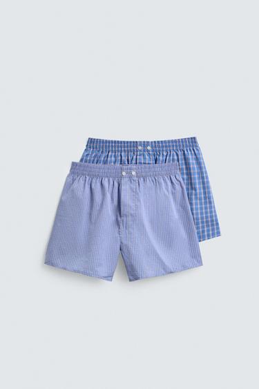 2-PACK OF COMBINED POPLIN BOXERS - various by Zara