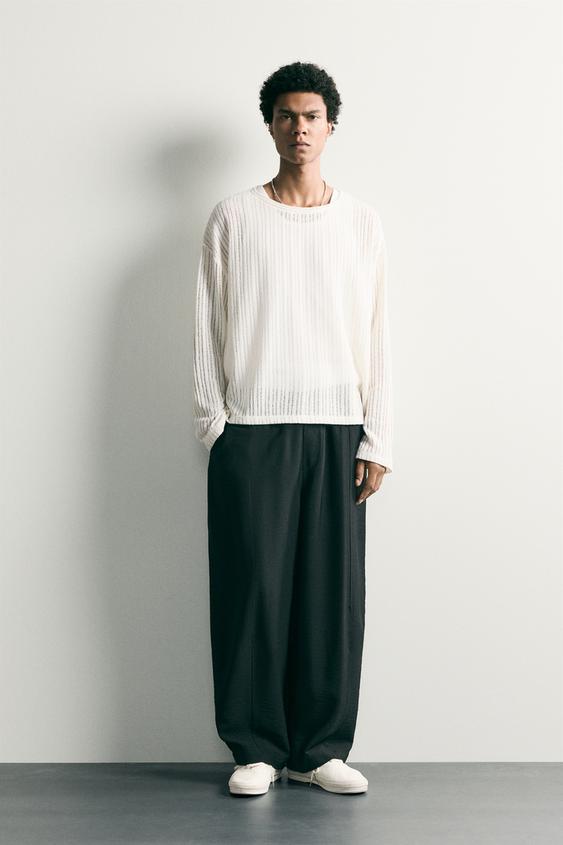 FLOWING BALLOON-FIT TROUSERS - Black by Zara - Image 0