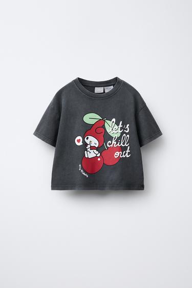 WASHED EFFECT MY MELODY © SANRIO T-SHIRT - Anthracite grey by Zara